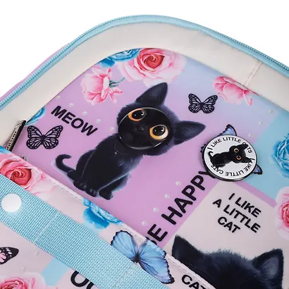 Рюкзак "Cat day" 2 отделения, 41*29*17,5 см, полиэстер, 3 кармана - фото 6