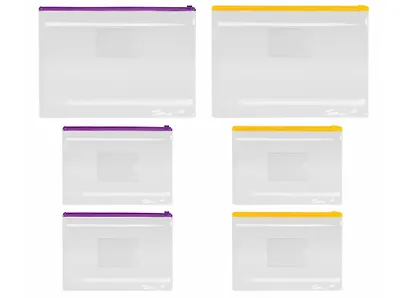 Папки-конверты 06шт на молнии, А4 - 2шт, А5 - 4шт, ассорти - фото 2