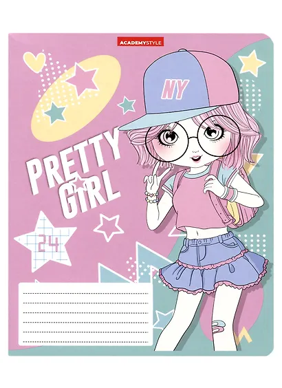 Тетрадь в клетку Academy Style, "Крутые девчонки", 24 листа - фото 5