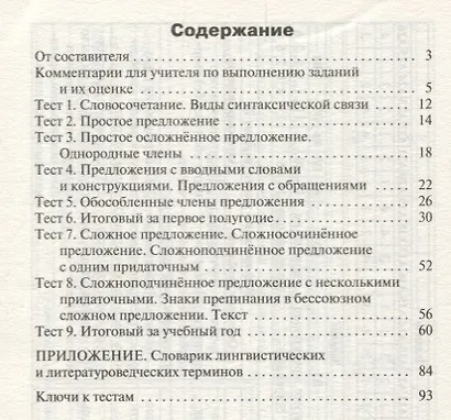 Русский язык. 11 класс. Контрольно-измерительные материалы - фото 2