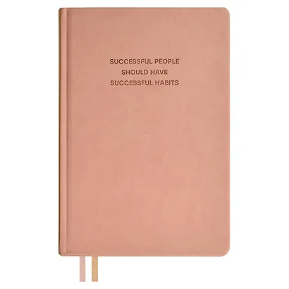 Ежедневник недат. А5 160л "Буйвол" пепельно-розовый, бежевый, кожзам, тв.переплет, блинтовое тиснение, офсет, ляссе - фото 1