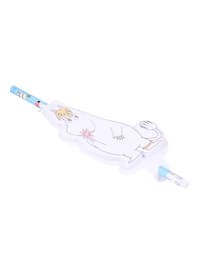 Набор канцелярский "Муми-тролли" карандаш чернографитный, блок для записей 30 листов - фото 4