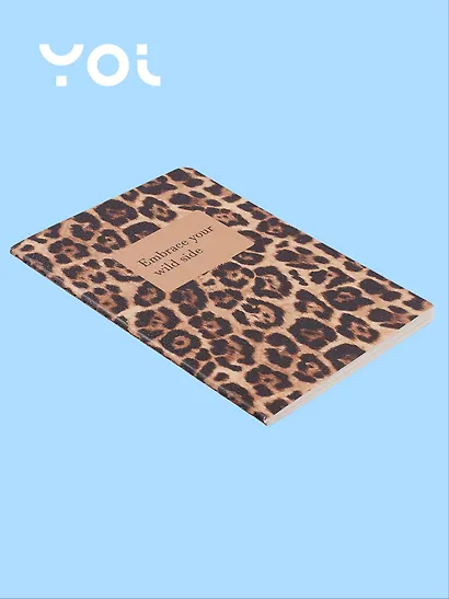 Записная книжка А6 32 листа в клетку, "Леопард. Embrace your wild side", сшивка - фото 2