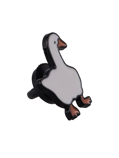 Набор металлических значков (3шт.) (Значок Голубь с хлебом Значок Гусь Значок Котик Манэки-нэко) (металл) - фото 10