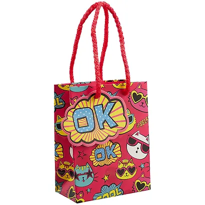 Пакет А6 15*12*6 Comics жен., бум.мат.ламинат, ассорти - фото 1