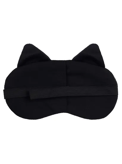 Маска для сна Кот черный с усами (плюш) (пакет) (12-37395-S18) (Lafilaf) - фото 7