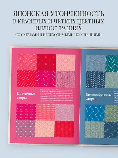 280 японских ажуров для вязания на спицах. Большая коллекция изящных узоров - фото 5