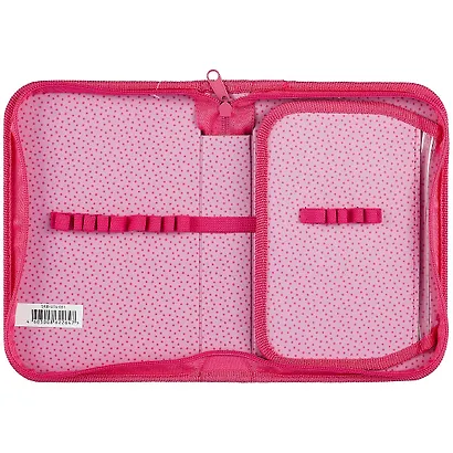 Пенал школьный 1отд. "Вишни" 21*14см, молния, откидной клапан - фото 3