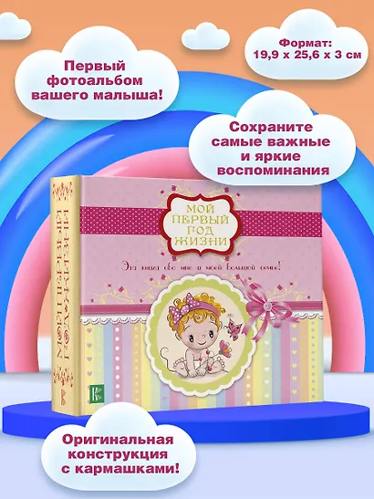 Мой первый год жизни (розовый) - фото 3