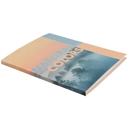 Книга для записей А5 80л кл. "Nature" интегр.перепл., глянц.ламинация, типографск.бумага - фото 2