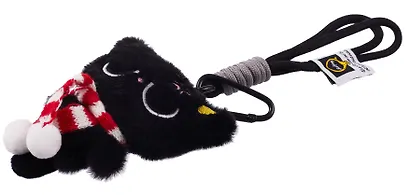 Брелок «Котик в очках с красным шарфиком», текстиль, 10 см - фото 3