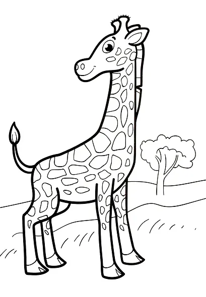 Милые зверята. Раскраска - фото 2