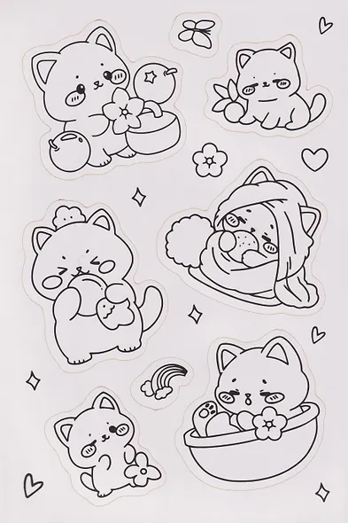 Раскраска-стикербук. Зверята - фото 2