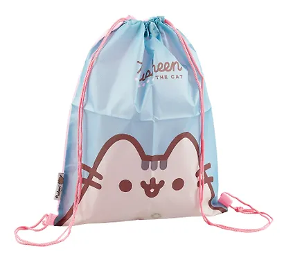 Мешок для сменной обуви "Pusheen" 38*48см, синий, полиэстер - фото 1