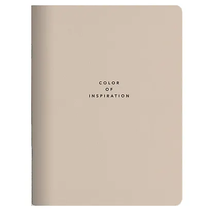 Тетрадь 48л кл. "Block", бежевый, скрепка, карт.обл., микротекстурирование, ламинация - фото 1