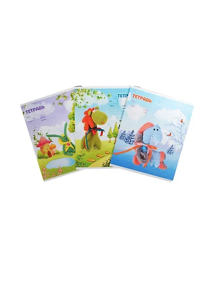 Тетрадь в клетку Hatber, "Вязаные игрушки", 12 листов, в ассортименте - фото 6