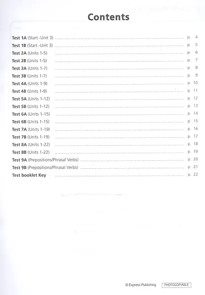 It's Grammar Time 3. Test Booklet. Сборник тестовых заданий и упражнений - фото 2