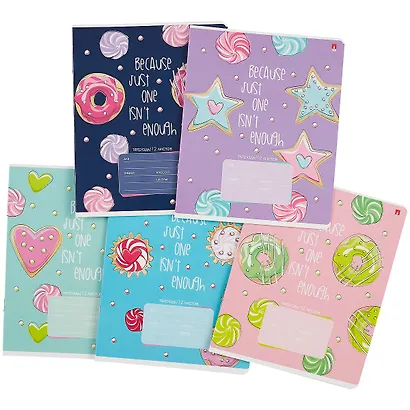 Тетрадь в клетку Альт, "Сладкое настроение", 12 листов, в ассортименте - фото 7