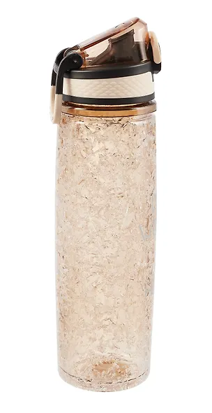 Бутылка с эффектом льда Dont worry be happy (платик) (500мл) (12-16484-202405-B10) - фото 3