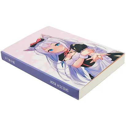 Скетчбук Аниме Девушка с ушками (Сёдзё) (цветная) (124л) (14,5х21) - фото 2