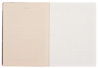 Тетрадь 194*266, 40 листов в клетку "Blossom" коричневый, сшивка - фото 4