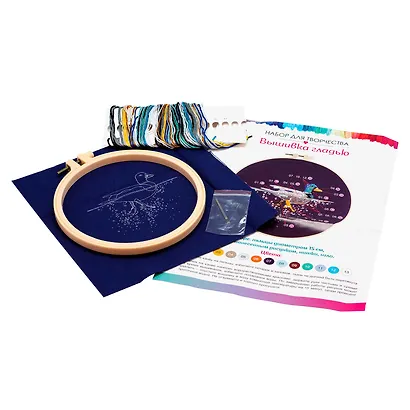 Набор для творчества. Вышивка гладью "Селезень" - фото 2