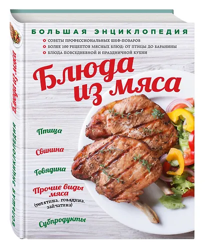 Большая энциклопедия. Блюда из мяса (книга в суперобложке) - фото 3