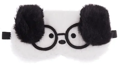 Маска для сна «Собачка белая в очках с черными ушами», плюш, Lafilaf - фото 2