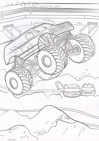 МОЯ РАСКРАСКА А4 чёрная. БЫСТРЫЕ МАШИНКИ - фото 3