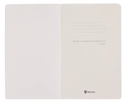 Книга для записей А5 80л лин. "Elegance" черная, инт.переплет, Schiller - фото 3