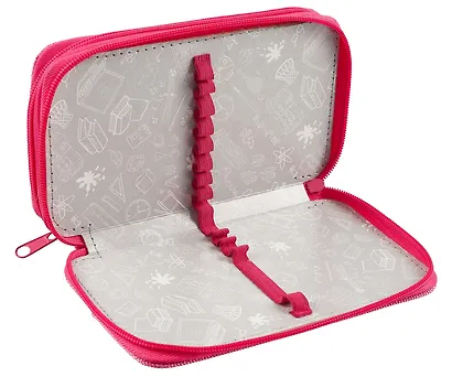 Пенал 2 отделения "Аниме с бабочкой" 19*11, молния - фото 5