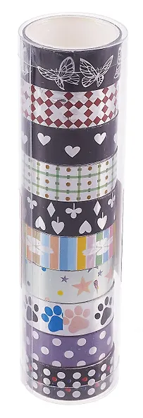 Набор декоративных лент с рисунком 1,5 см х 2 м, 10 штук - фото 1