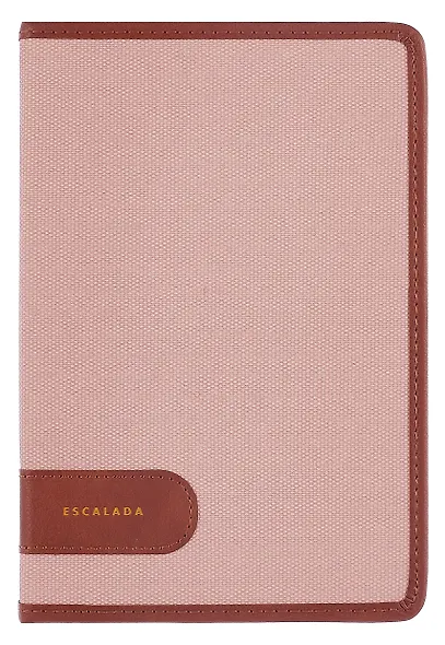 Ежедневник недат. А5 160л "Пике" пепельно-коралловый, кожзам, тв.переплет, аппликация из иск.кожи, тисн.фольгой, обстрочка, офсет, справ.мат-лы, 2 ляссе, инд.уп - фото 1