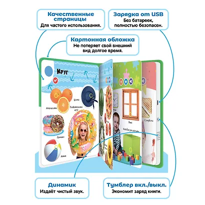 Нажималка. Формы. Говорящая интерактивная электронная книга - фото 7