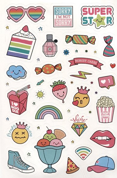 Pink Power Stickers. Более 555 наклеек для сильных духом девчонок! - фото 5