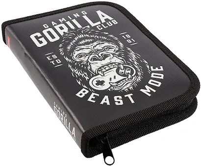 Пенал 1 отделение "Горилла" 19*13 см, молния - фото 3