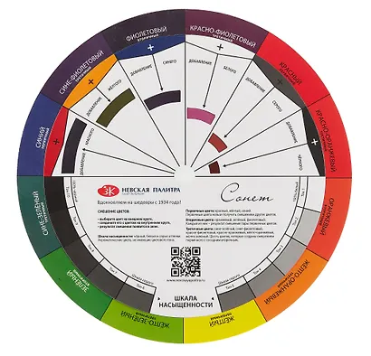 Цветовой круг 16см "Сонет" подвес - фото 1