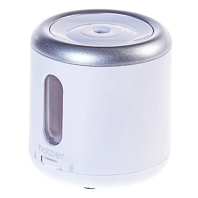 Точилка электрическая 1 отверстие, круглая, белая, пластик - фото 5