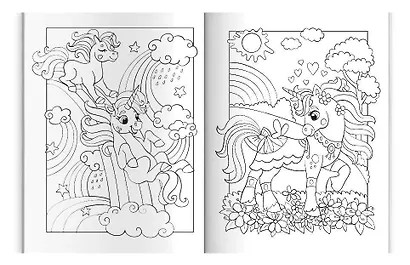 Милые единороги. Книжка-раскраска для детей - фото 7