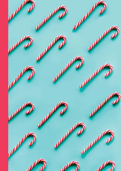 Блокнот с резинкой «Christmas Candy», А5, 96 листов - фото 1