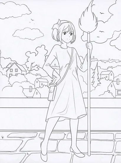 Аниме-раскраска. Косплей - фото 3