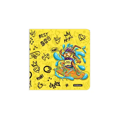 Обложки 12шт д/учебников "Funny Monsters" клеев.край, клапан в край, 232*440мм, 80мкм, ассорти, ErichKrause - фото 2