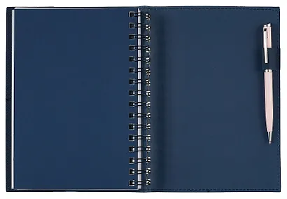 Ежедневник недат. А5 192л "Today"деним, иск.кожа, интегр.переплет, тонир.блок, тисн.фольгой, евроспираль, офсет - фото 8