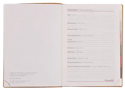 Ежедневник дат. 2026г. А6+ 176л "Тиволи глосс" горчичиный, кожзам, тв.переплет, блинт.тиснение, офсет, справ.мат-лы, вырубка, закругл.углы, 2 ляссе, инд.уп - фото 4