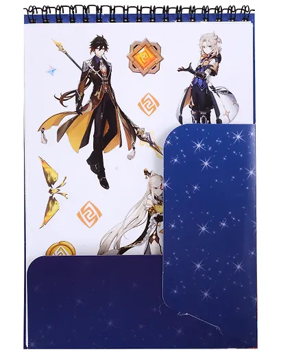 Геншин. Творческий блокнот cо стикерами и переводными татуировками A5. Эфемерное недоверие - фото 2