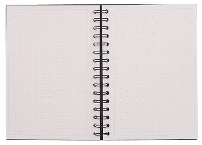 Записная книжка А6 100 листов в точку, на спирали, черная, Schiller - фото 4