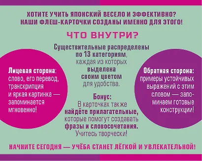 800 самых нужных японских слов и фраз. Флеш-карточки - фото 2