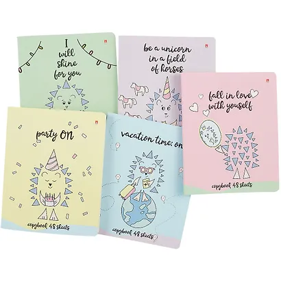 Тетрадь в клетку Альт, "Ёжик-романтик", 48 листов, в ассортименте - фото 7