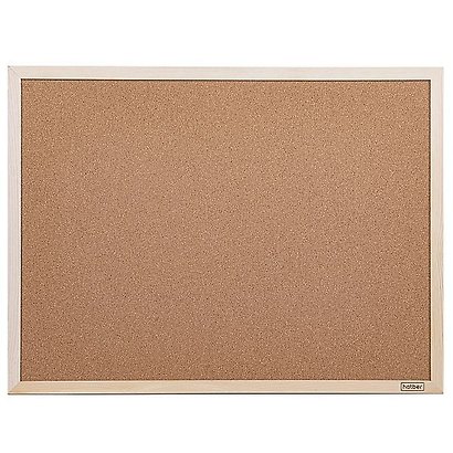 Доска офисная пробковая 45*60см, деревянная рама, Hatber - фото 1
