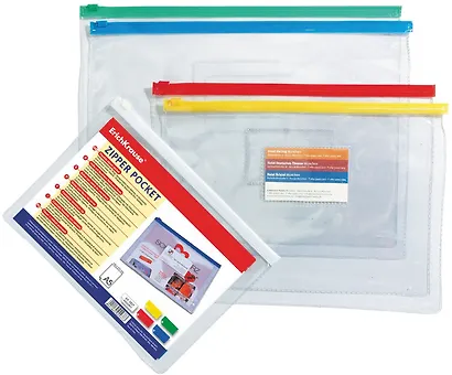 Папка на молнии А4 прозрачная, Erich Krause - фото 2